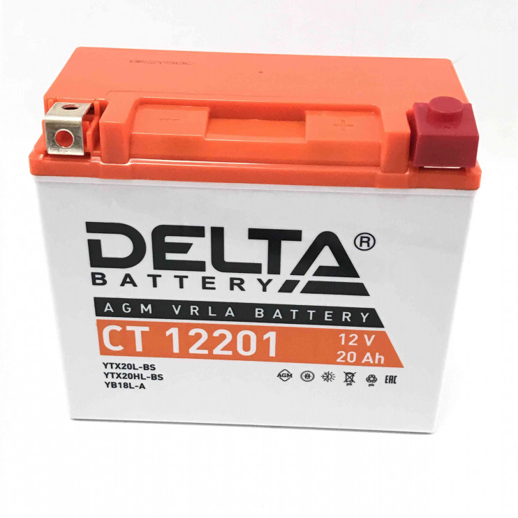 Аккумулятор Буран 12В 20Ач Delta 175х86х155мм