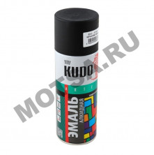 Краска аэрозоль черная матовая стандарт (KU-1102) KUDO (520мл)