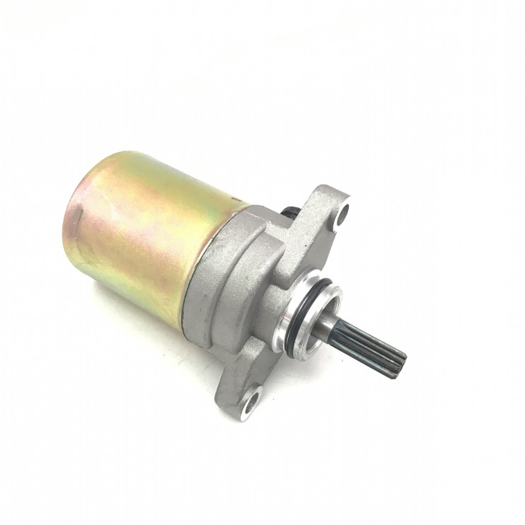 Электростартер скутер Yamaha BWS 100, AEROX 100 (вал 9 шлицев, d9 мм, вылет 23 мм ,клемма под винт)