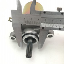 Электростартер скутер Yamaha BWS 100, AEROX 100 (вал 9 шлицев, d9 мм, вылет 23 мм ,клемма под винт)