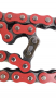 Цепь мопед Альфа шаг 428 100 звеньев приводная красная