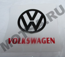 Наклейка логотипа volkswagen 12х12