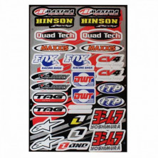 Наклейки MAXIMA,HINSON,QUAD TECH,FOX,MAXXIS,CV4,VELOCITY,DWT,ITP,TAG,YOSHIMURA (30х45)