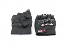 Перчатки с защитой без пальцев Sport черные