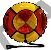 Тюбинг 105см КЛАССИК ПВХ с камерой, красно-желтый (ТК-1100)