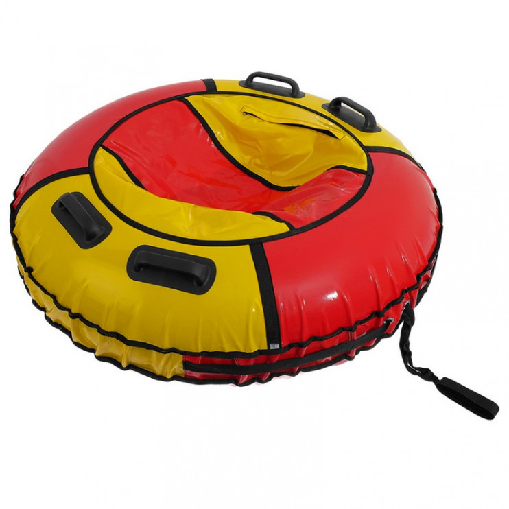 Тюбинг 105см КЛАССИК ПВХ с камерой, красно-желтый (ТК-1100)