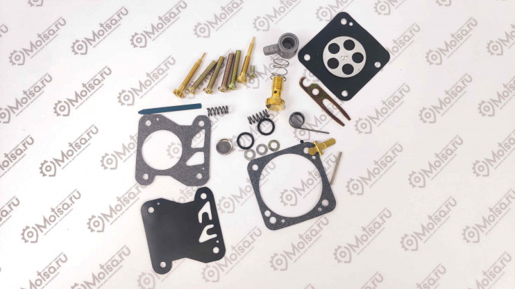 Ремкомплект карбюратора Бензопила Урал фирменный в блистере 27 позиций