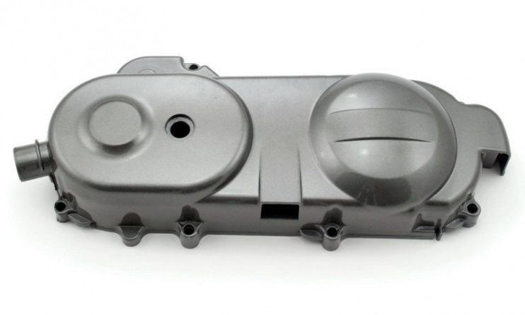 Крышка картера левая  вариатора 139QMB голая R12 серебро