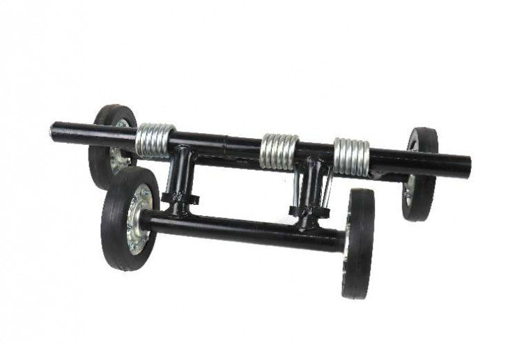 Тележка мотобуксировщика 3-х пружинная широкий каток