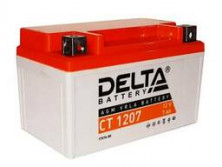 Аккумулятор 12В 7Ач DELTA CT1207 (YTX7A-BS) (кислотный, герметичный) (прямая полярн) (149*85*94мм)