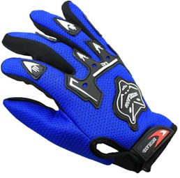 Перчатки с пальцами Kntghlaood синие текстиль