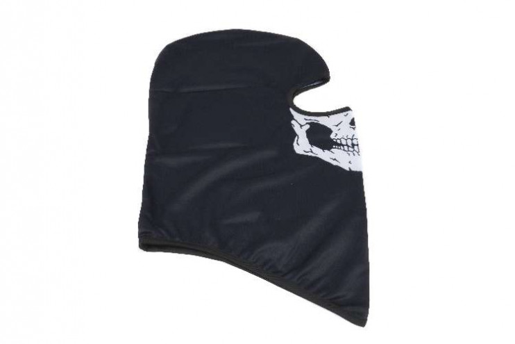 Подшлемник балаклава чёрный с черепом-челюстью MC-971