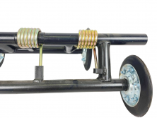 Тележка мотобуксировщика 3-х пружинная узкий каток