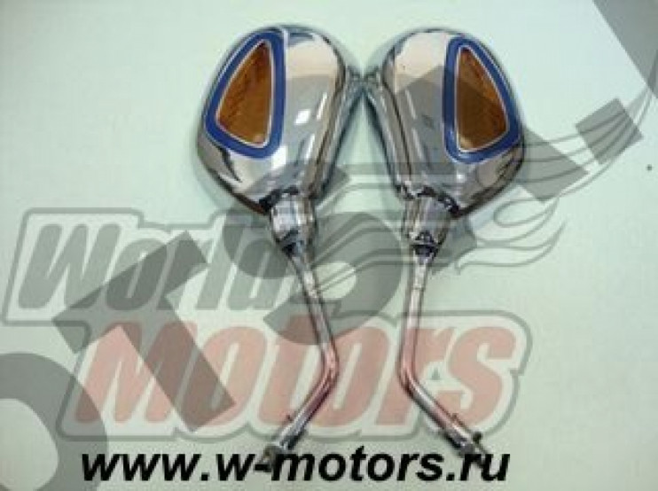 Зеркала 075А хром каплевидные объемные