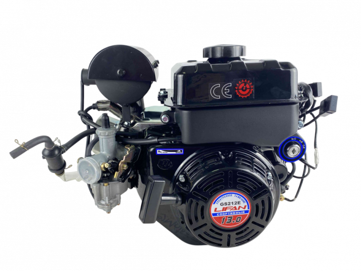 Двигатель Lifan 13 л.с. GS212E с катушкой освещения вал 20 мм