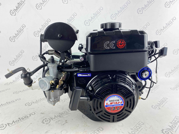 Двигатель Lifan 13 л.с. GS212E с катушкой освещения (вал 20 мм)