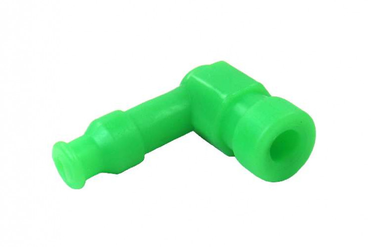 Колпачок высоковольтный Альфа угол 90 градусов зеленый