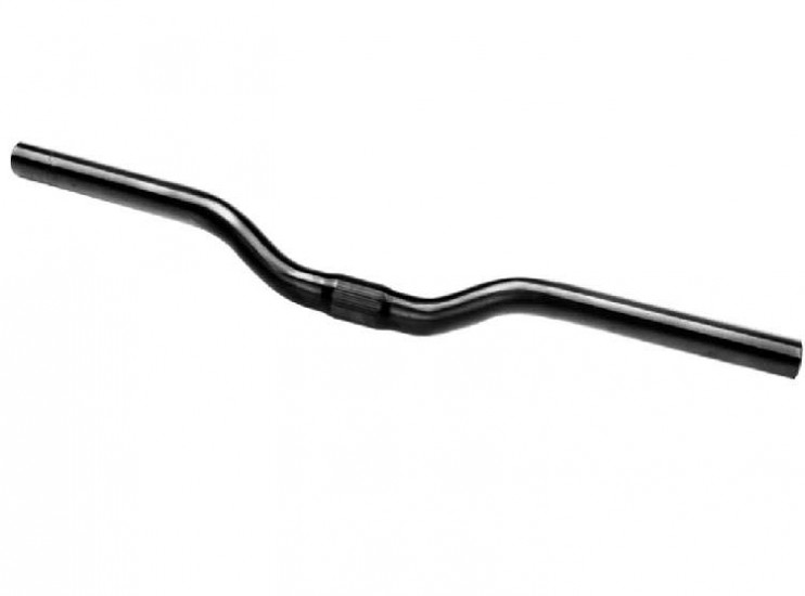 Руль вело стальной изогнутый 4мм черный