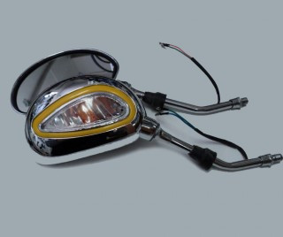 Зеркала 075 хром каплевидные объемные d 10