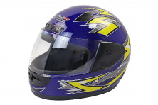 Шлем Safebet HF-101 синий глянцевый Q42 S-XXL интеграл