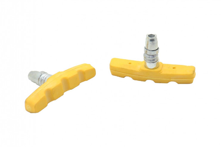 Колодки тормозные V-brake резьбовые s-pts33 цветные