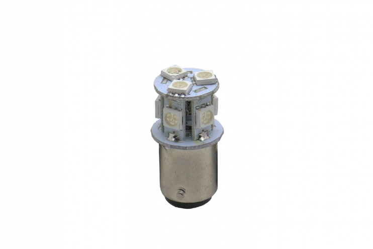 Лампа 12 В 8 светодиодов 5050SMD BA15D зелёная