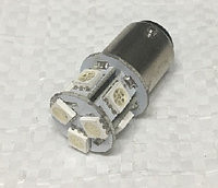 Лампа 12 В, 8 светодиодов 5050SMD (SA25/BA15D) зелёная