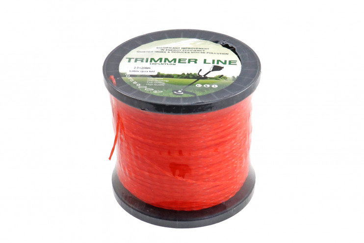 Леска триммерная (2,4*200м) TRIMMER LINE в бобине (квадрат витой)