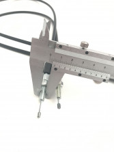 Трос Тайга топливного корректора с рычагом  2 карбюратора  С40800340