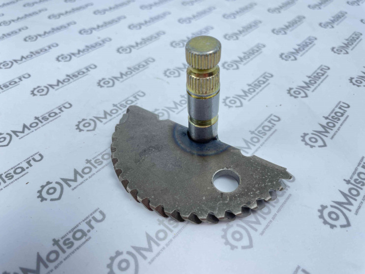 Вал кикстартера 10 с сектором двиг.4х такт.корот. 139QMB