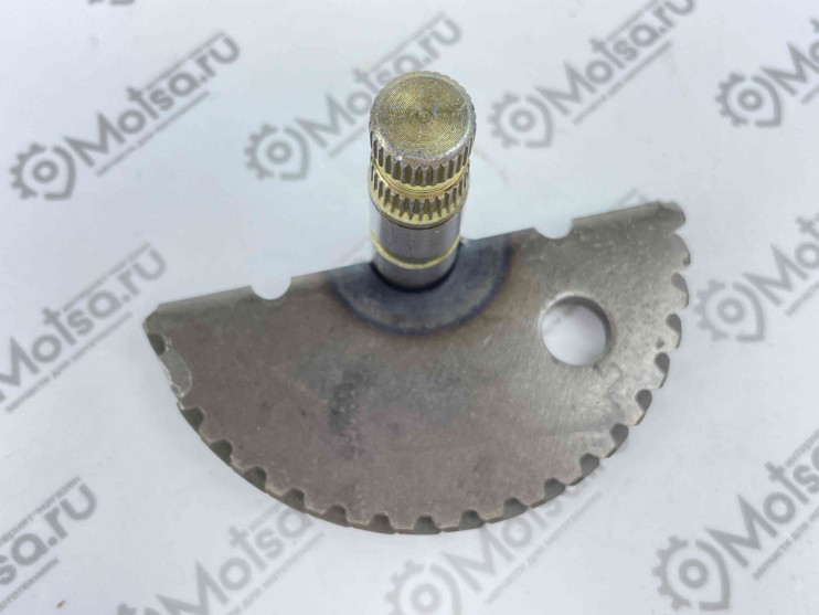 Вал кикстартера 10 с сектором двиг.4х такт.корот. 139QMB