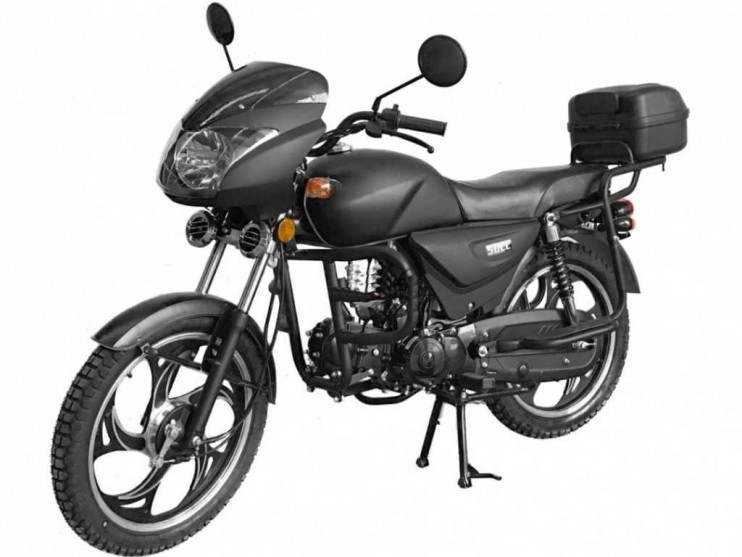 Мопед Alpha (Альфа) Пегас Люкс KT50 Рестайлинг (Черный глянцевый)