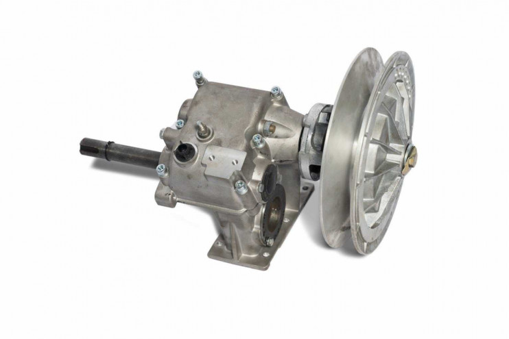 Коробка реверса мотобуксировщика CG-CB, с доп опорой, с дисками и звездой