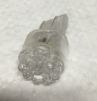 Лампа 12 В, 9 светодиодов LED 5 мм (T20) без цоколя, белая