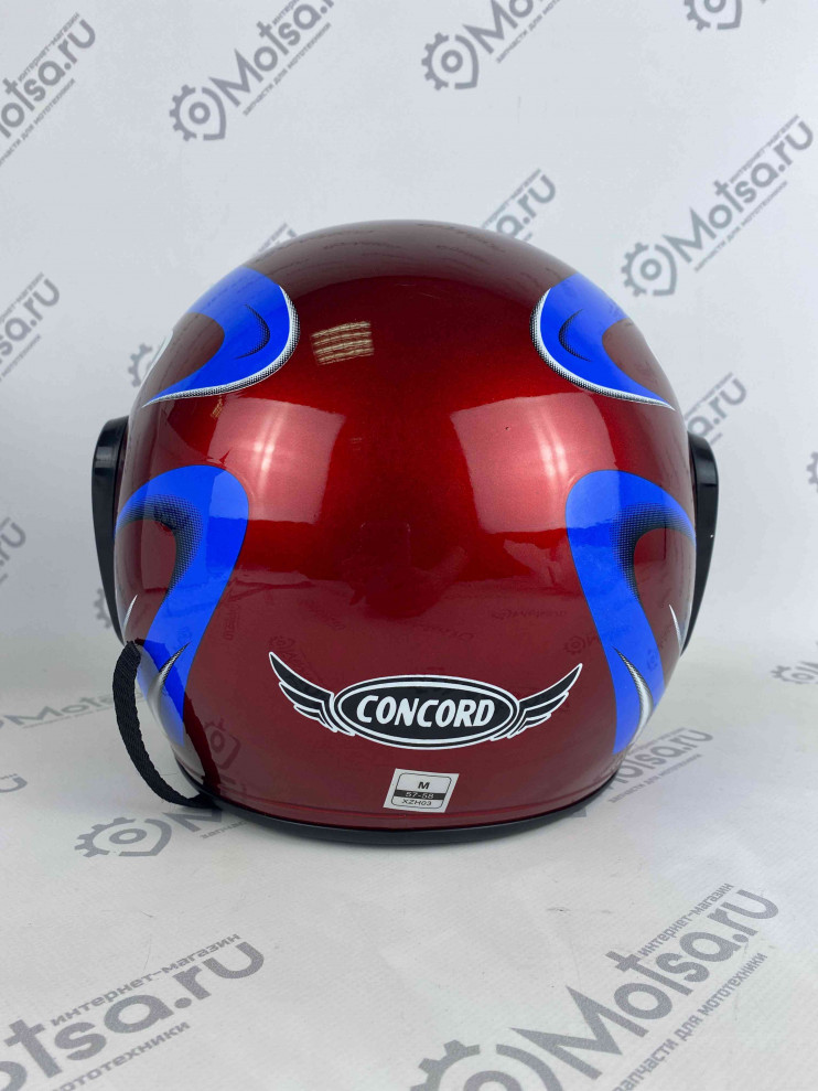 Шлем Сoncord XZH03 красный  открытый