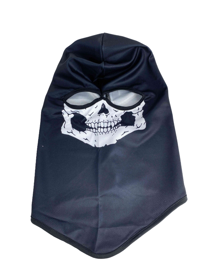 Подшлемник балаклава чёрный с черепом-челюстью MC-999