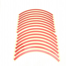 Наклейки обода на 2 колеса красные 10