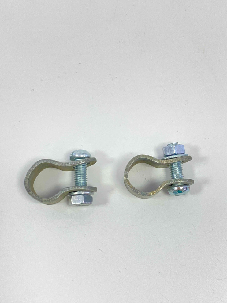 Клеммы аккумулятора стальные с болтом