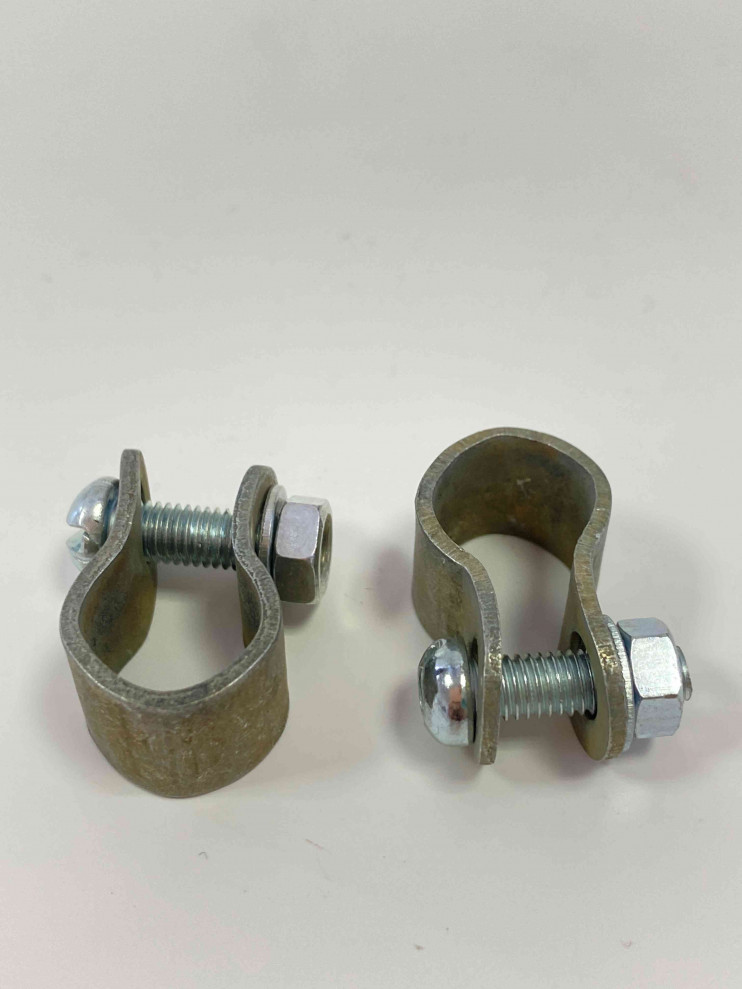 Клеммы аккумулятора стальные с болтом