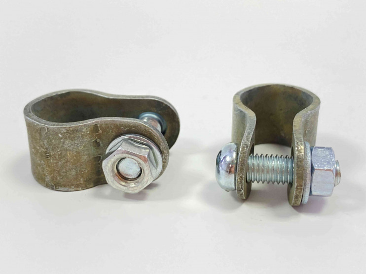 Клеммы аккумулятора стальные с болтом