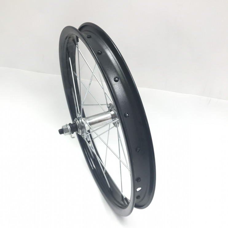 Обод 16 передний черный железный с втулкой