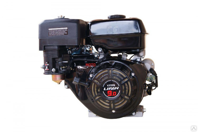 Двигатель LIFAN (Лифан) 177F-DR(9,0л.с., 6,6 кВт) с автоматическим ...
