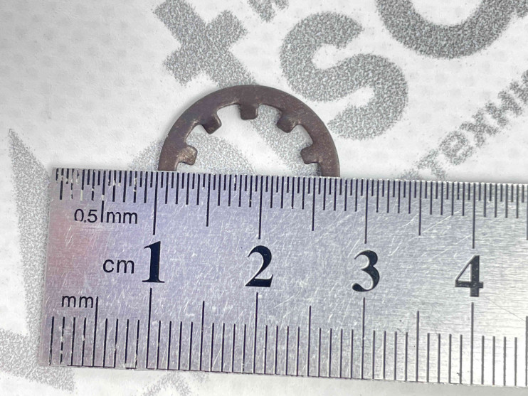 Шайба стопорная болта коленвала пружинная F50-F80 лепестки внутренние