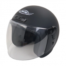 Шлем CONCORD XZH03 чёрный МАТОВЫЙ одноцветный S, M, L, XL, XXL открытый