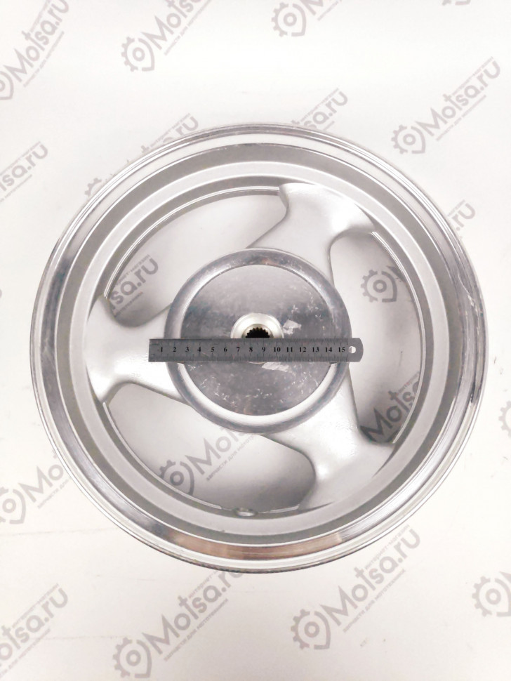 Обод 12 3-12 задний литой скутер YB50QT-9  19 шлицов