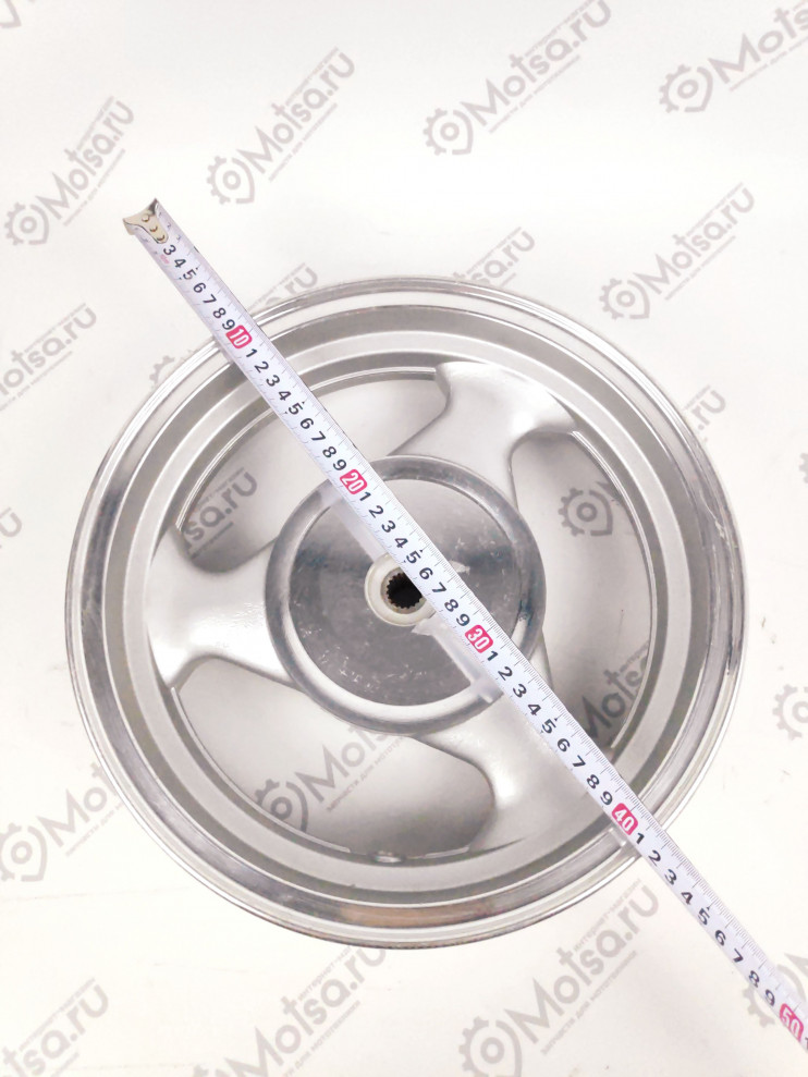 Обод 12 3-12 задний литой скутер YB50QT-9  19 шлицов