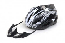 Шлем Вело чёрно-белый 54-60см
