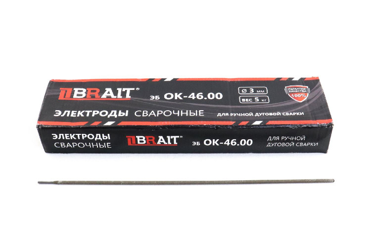 Электроды Brait ОК 46.00 3х350мм 5кг рутил купить, цена в интернет ...