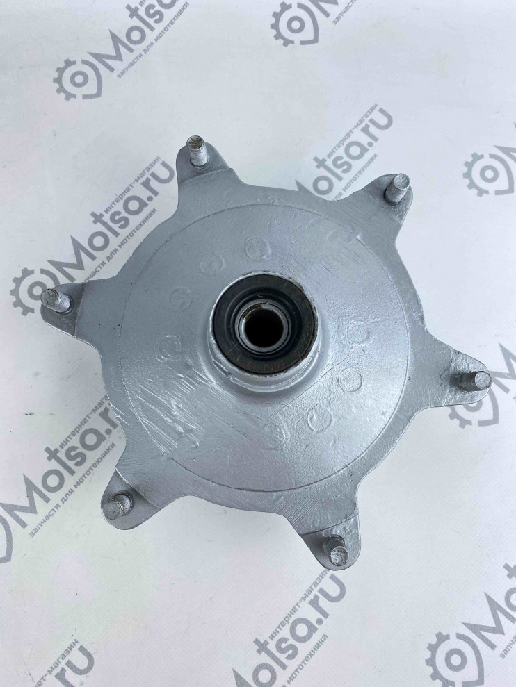 Ступица Муравей передняя в сборе нового образца алл. (круглая) (реставрация)