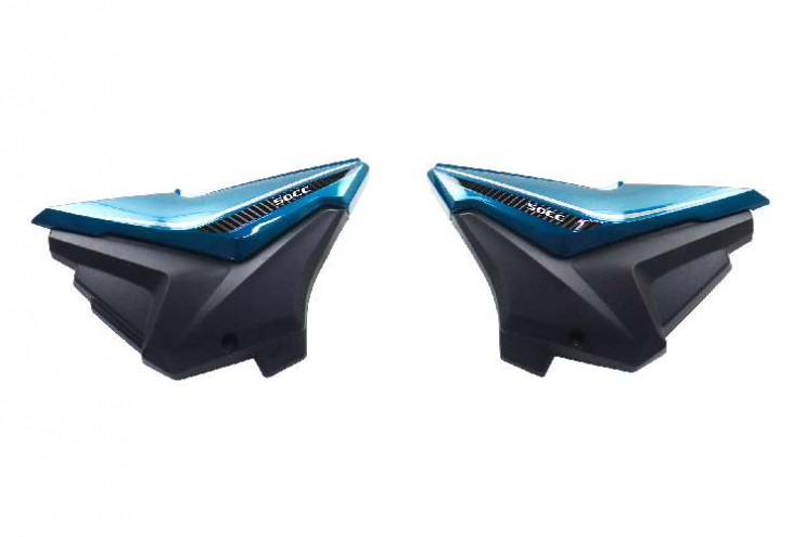 Облицовка боковая крышка бардачка Alpha Andes морская волна